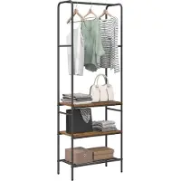vidaXL Kledingrek Oud hout 60 x 30 x 171 cm Bewerkt hout