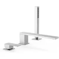Tres Cuadro Badmengkraan voor randset met handdouche Chroom 00616103