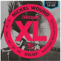 D'Addario EXL157 snarenset voor elektrische bariton gitaar
