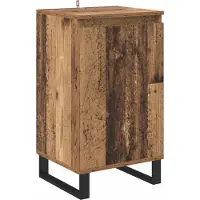 vidaXL Dressoir Oudhout 40 x 35 x 70 cm Bewerkt hout