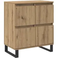 vidaXL Dressoir 3 pcs Artisan Eiken 60 x 35 x 70 cm