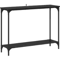 vidaXL Wandtafel Zwart eiken 101 x 30.5 x 75 cm Bewerkt hout