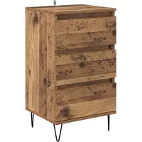 vidaXL Dressoir Oud Hout 40 x 35 x 70 cm Geengineerd Hout en IJzer