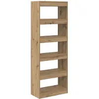 vidaXL Boekenkast 5-laags 60 x 30 x 166 cm Bewerkt hout
