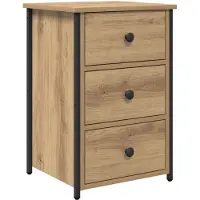 vidaXL Nachtkastje Bruin 40 x 36 x 60 cm Massief Gerecycleerd Hout