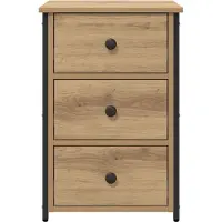 vidaXL Nachtkastje Bruin 40 x 36 x 60 cm Massief Gerecycleerd Hout