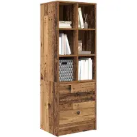 vidaXL Highboard met lade Oudhout 45,5 x 34 x 127 cm
