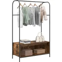 vidaXL Kledingrek Bruin Eiken 100 x 44 x 160 cm Bewerkt hout