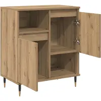 vidaXL Dressoirs 2 st artisanaal eikenkleurig