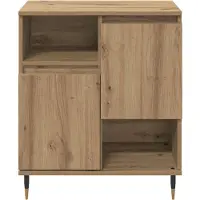 vidaXL Dressoirs 3 st Artisan Eiken