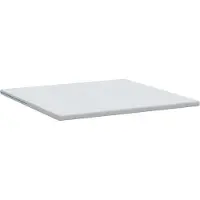 vidaXL Matras Topper 200 x 200 cm dik Jacquard stof Wit
