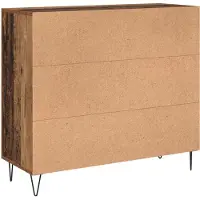 vidaXL Dressoir Oudhout 90 x 32,5 x 80 cm Bewerkt hout