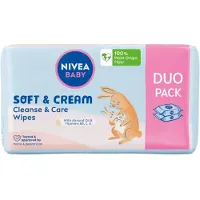 Nivea Baby - Billendoekjes - Soft & Cream - 2x 57 stuks