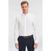 Gant Overhemd navy / karmijnrood / zilver / offwhite
