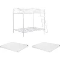 Vente-unique Stapelbed metaal wit 140 x 190 cm