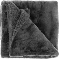 Unique living Plaid Torvah L150 x B200 cm grijs
