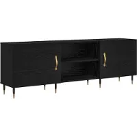 Syfax TV-kast Zwart eiken 150 x 30 x 50 cm Bewerkt hout