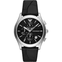 Giorgio Armani Analoog horloge zwart / zilver