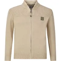 Jan Vanderstorm BJORNSTAD cardigan gebreid Plus Size beige male | Maat: L