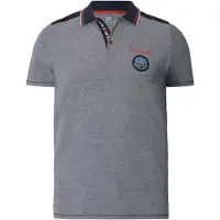 Jan Vanderstorm Comfort Fit Polo shirt Korte mouw blauw