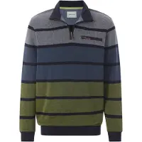 Babista Regular Fit Sweatshirt ritssluitingblauw, Gestreept