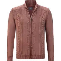 Jan Vanderstorm Comfort Fit Vest rood, Motief