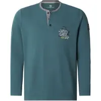 Jan Vanderstorm Comfort Fit Polo shirt groen, Effen