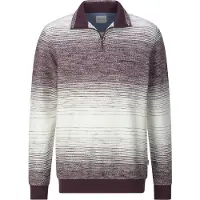 Babista Regular Fit Half-Zip Sweater paars/wit, Motief