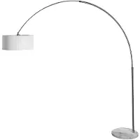 Invicta Vloerlamp EXTENSO 230 cm wit met marmeren voet - 20140