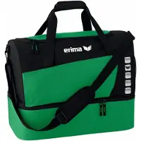 Erima Club 5 Sports bag with bottom compartment - Emerald / Black - L