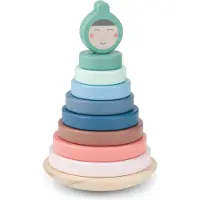 BS Toys – Stapelringen – Educatief spel – Houten stapelspel – Vanaf 18 maanden