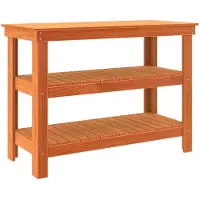 Syfax Werkbank met plank 110,5 x 50 x 80 cm Massief grenenhout