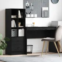 Prolenta Maison Exclusive - Tafel met lade, 2 stuks, zwart eikenhout