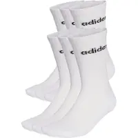 Adidas Sportsokken 'Linear Crew Cushioned 6 Pair Pack' zwart / wit
