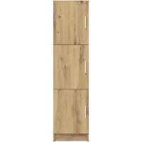 vidaXL Hoge kast Artisan-eikenhout, 31,5 x 32 x 122,5 cm