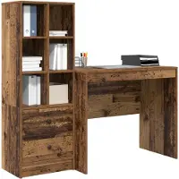 vidaXL Bureau Oudhout 135,5 x 50 x 127 cm 2 st