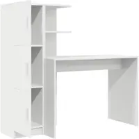 vidaXL Bureau Wit 133.5 x 50 x 124 cm 2 st