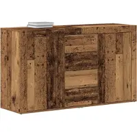 vidaXL Dressoir Oudhout 120 x 36 x 69 cm Bewerkt hout