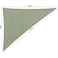 Shadow Comfort driehoek 3x4x5m Moonstone Green