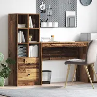 Prolenta Maison Exclusive - Tafel met lade, 2 stuks, gerecycled hout