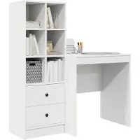 vidaXL Bureau, wit, 115,5 x 50 x 127 cm, 2 stuks.