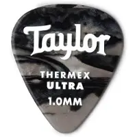 Taylor Guitars Premium 351 Thermex Ultra Picks 1.0 Black Onyx, 6-Pack