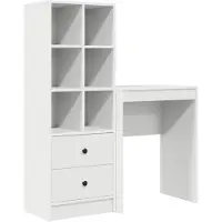 vidaXL Bureau Wit 105,5 x 34 x 127 cm 2 st