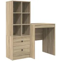 vidaXL Bureau Sonoma Eik 105,5 x 50 x 127 cm 2 st