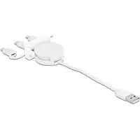 DeLOCK Multi USB - USB A male naar Lightning male - Voor Moduledrager Easy 45