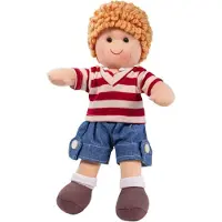 Bigjigs stoffen pop Harry jongen jongenspop 28 cm