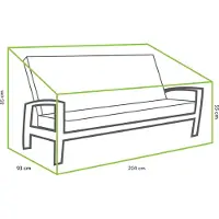 Tierra Outdoor Tuinbankhoes Valencia Antraciet 204 X 93 X 85 Cm