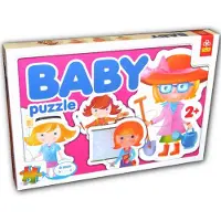 Trefl puzzel 4 Form-puzzels: beroepen - educatief speelgoed 2 stukjes.