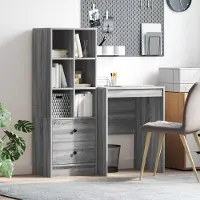 Prolenta Maison Exclusive - Tafel met lade, 2 stuks, grijze Sonoma-kleur
