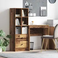 Prolenta Maison Exclusive - Tafel met lade, 2 stuks, gerecycled hout